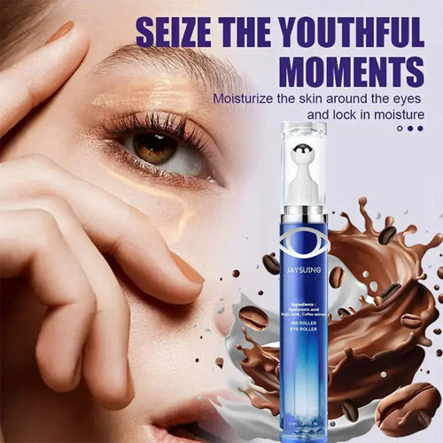 2/3pcs Eye SerumContaining Caffeine, Hyaluronic Acid & Niacinamide,Moisturizing And Tightening The Light Beige Around TheEyes, The Look Of Dark Circles, Daily Eye Care Cream with360"Roller Massage Ball, Smooths Eye Light Beige, FirmingUnder Eve Serum