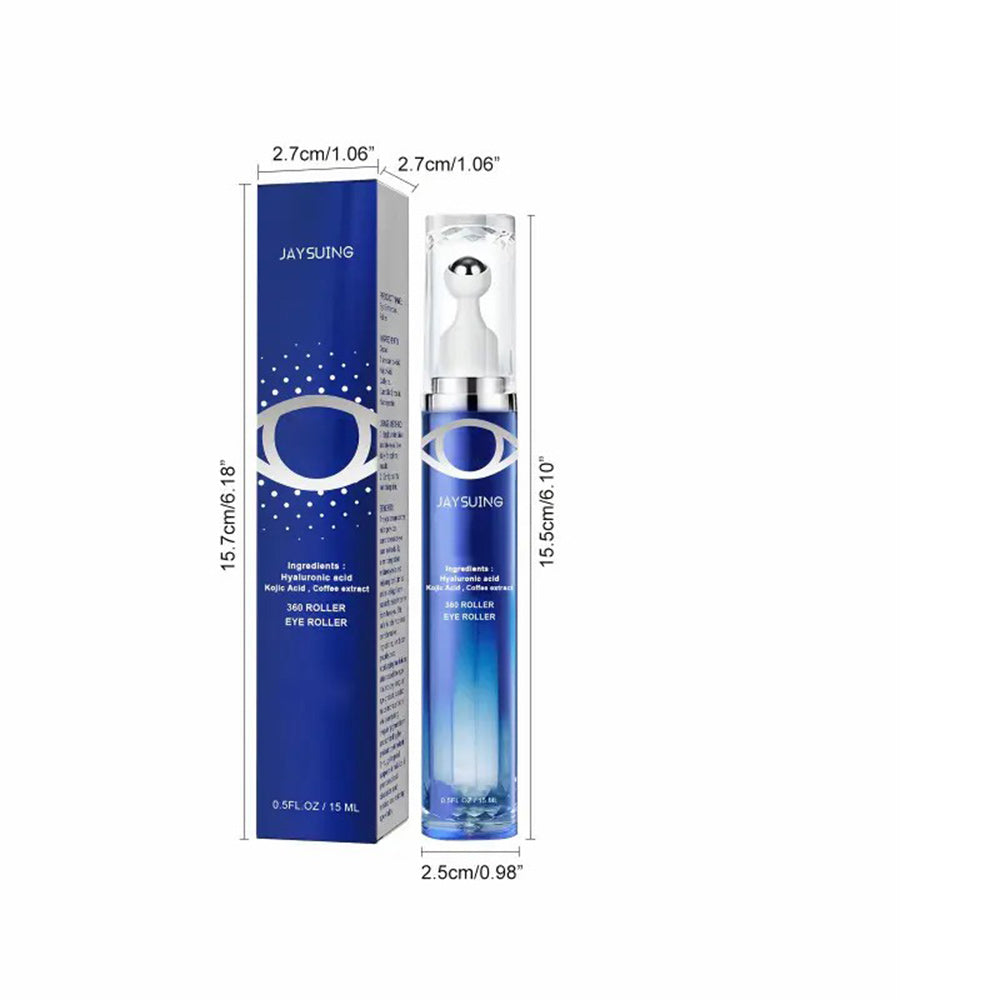 2/3pcs Eye SerumContaining Caffeine, Hyaluronic Acid & Niacinamide,Moisturizing And Tightening The Light Beige Around TheEyes, The Look Of Dark Circles, Daily Eye Care Cream with360"Roller Massage Ball, Smooths Eye Light Beige, FirmingUnder Eve Serum