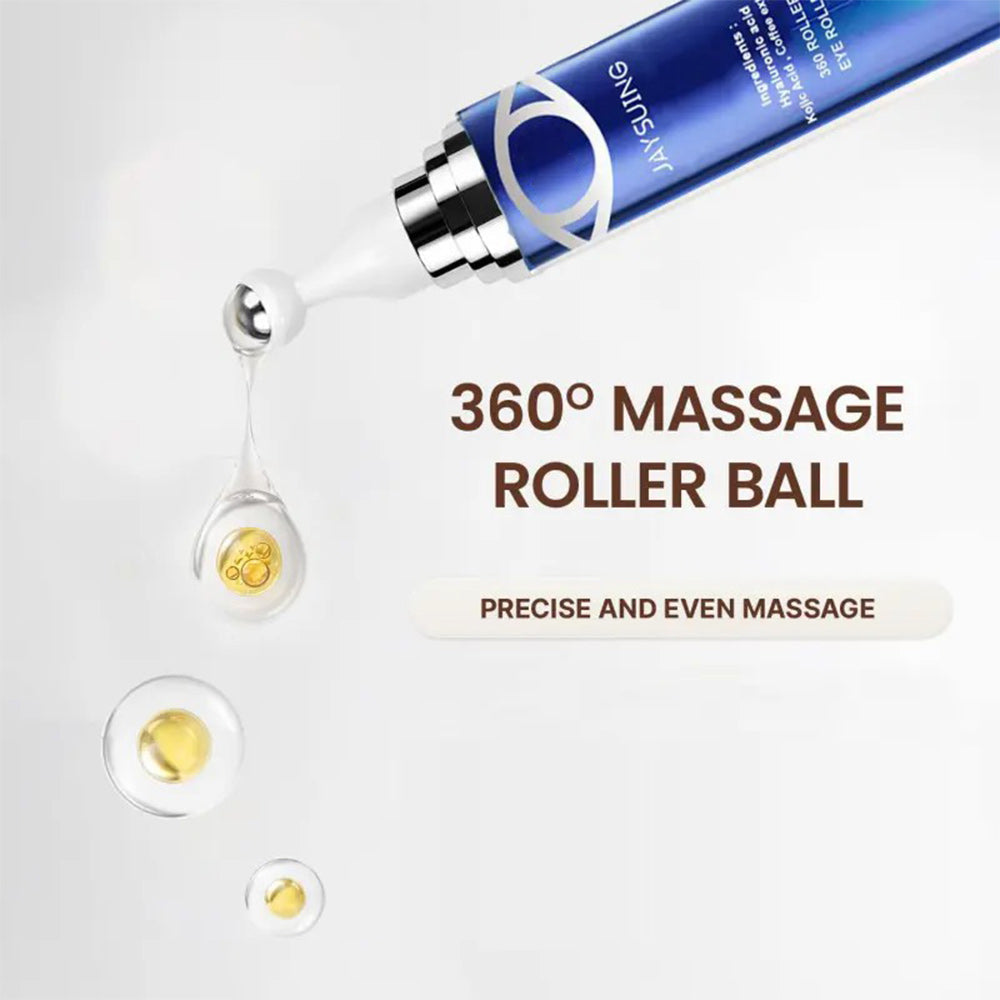 2/3pcs Eye SerumContaining Caffeine, Hyaluronic Acid & Niacinamide,Moisturizing And Tightening The Light Beige Around TheEyes, The Look Of Dark Circles, Daily Eye Care Cream with360"Roller Massage Ball, Smooths Eye Light Beige, FirmingUnder Eve Serum