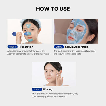 Medicube Zero Pore T Blackhead Mud Facial Mask - Skin Cooling & Pore Tightening.Mud Mask 3.52 oz